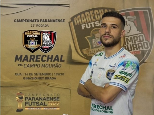 Hoje tem Marechal Futsal no Ney Braga