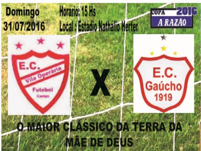 Gacho e Vila Operria  Clssico no domingo pela Copa A Razo