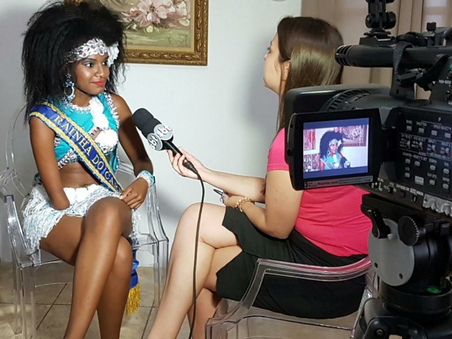 Rainha do Carnaval Municipal atrai os olhares da imprensa do RS   