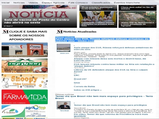 Leia em Jornal Manchete Digital as principais notcias desta sexta(07)