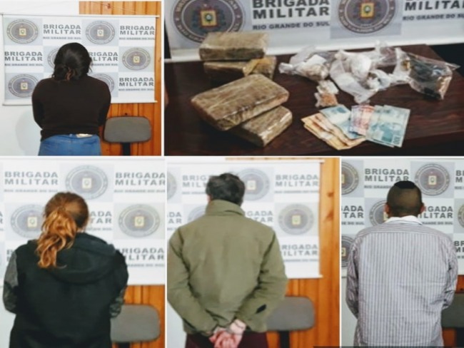 Brigada Militar revela detalhes da ação que resultou na prisão de três pessoas