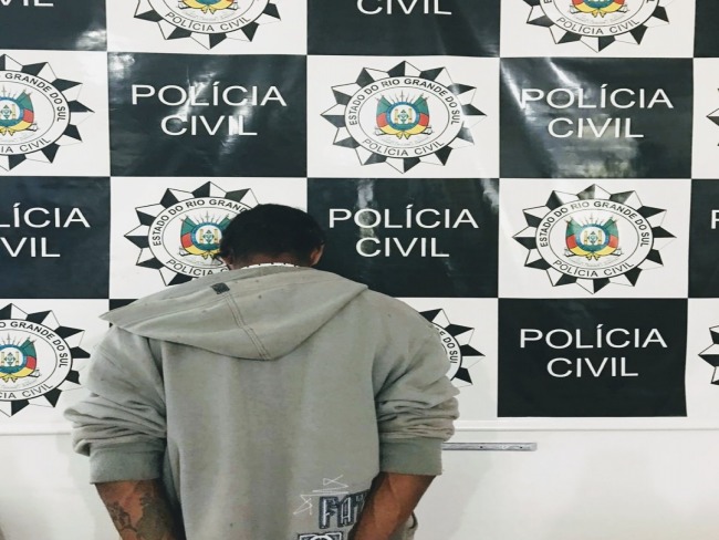 Suspeito de roubo  preso pela Polcia Civil de Tupanciret 