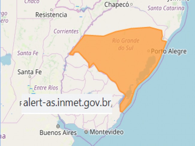 Alerta do INMET confirma risco de chuva intensa para os prximos trs dias