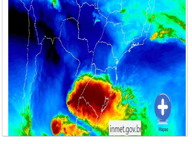 Rajadas de vento e chuva forte: alerta do INMET para o domingo 