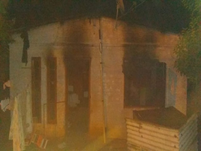 UBVT combate incêndio em casa no bairro Pedreira, em Tupanciretã 