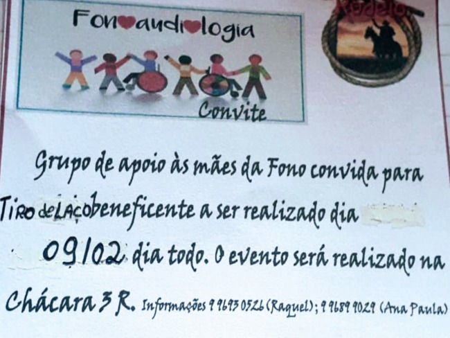 Grupo de Apoio às Mães da Fono convida para evento beneficente, neste fim de semana, em Tupanciretã