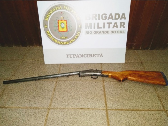BM apreende arma utilizada em tentativa de homicídio em Tupanciretã 