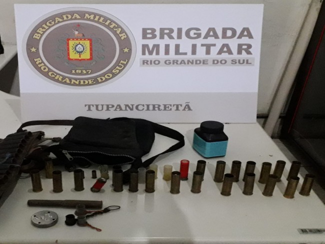BM apreende munições em Tupanciretã 
