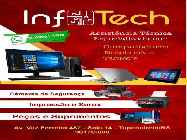 INFOTECH: assistncia tcnica especializada em computadores, tablets e notebook 