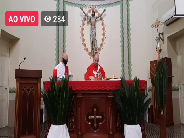 Missa de Ramos virtual marca a abertura da Semana Santa em Tupanciretã