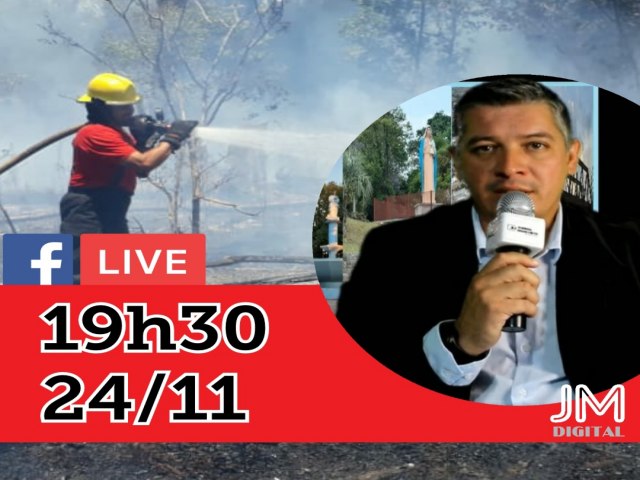 Nesta quarta (24), JM Digital realiza live com Bombeiros Voluntários para falar das situações de incêndio dos últimos dias 