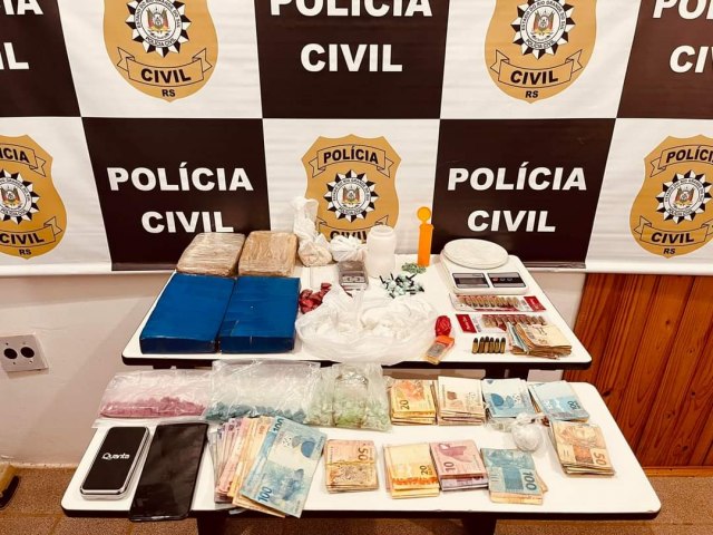 Polícia Civil fecha ponto de distribuição de drogas em Tupanciretã 