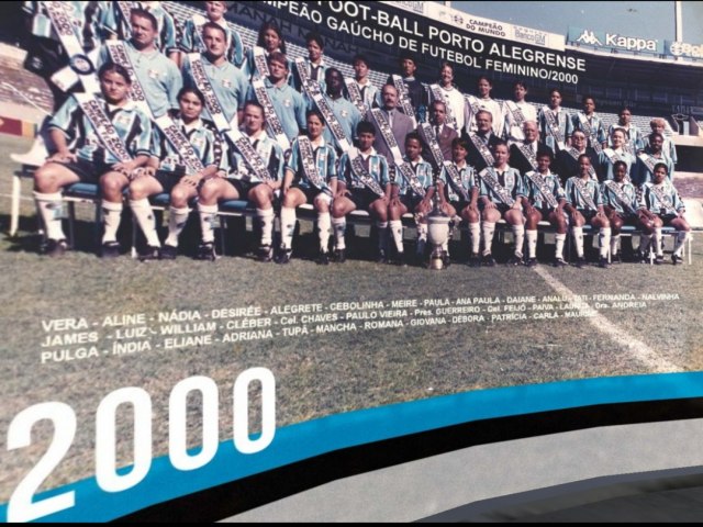 Tupã, Jalma Ramos, campeã gaúcha de futebol em 2000 está na galeria virtual do Grêmio