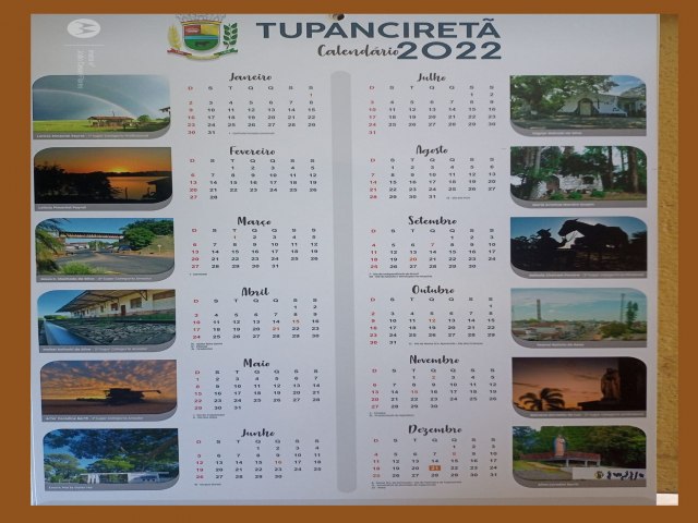 Fotos do concurso Lentes de Tupanciretã estampam o Calendário Municipal de 2022 