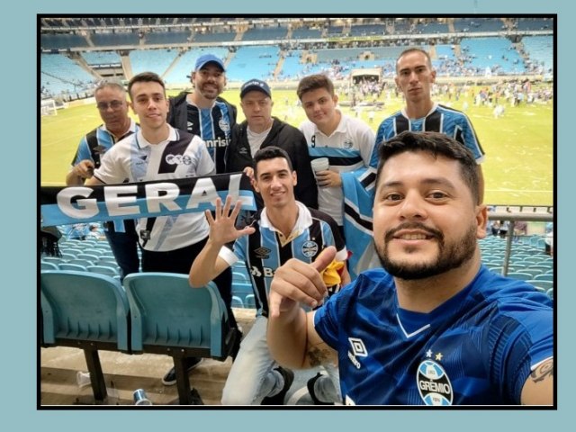 Gremistas de Tupanciretã comemoram pentacampeonato gaúcho na Arena