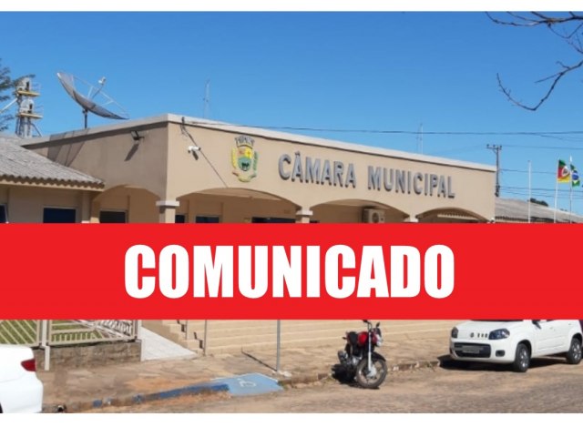 Cmara de Vereadores de Tupanciret divulga comunicado 