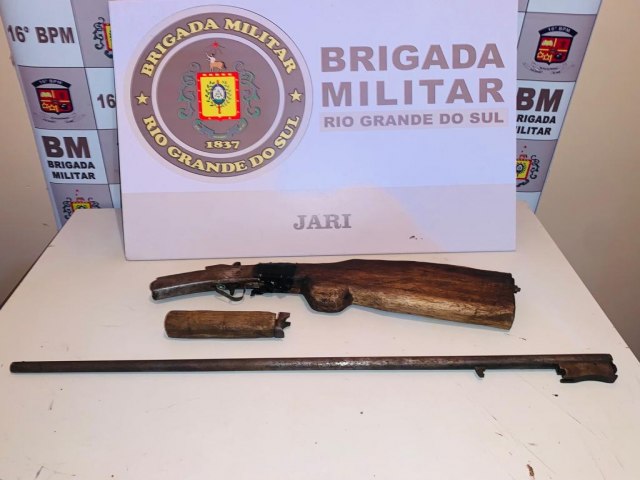 Brigada Militar de Jari prende homem por cumprimento de mandado