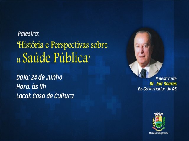Ex-governador Jair Soares realiza palestra sobre saúde pública 