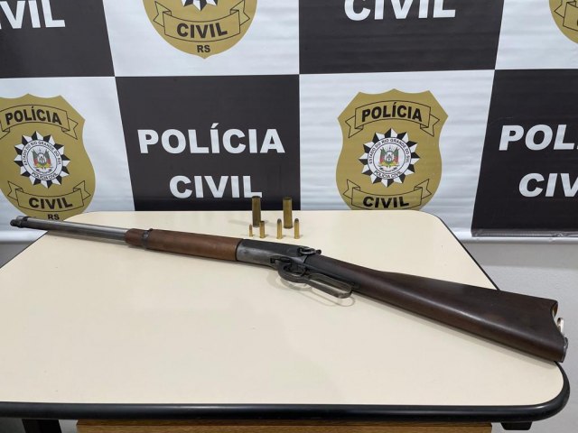 Polícia Civil apreende armas no interior e na cidade de Tupanciretã