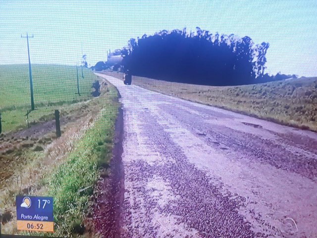 Importante estrada da regio de Tupanciret  destaque no Bom Dia Rio Grande