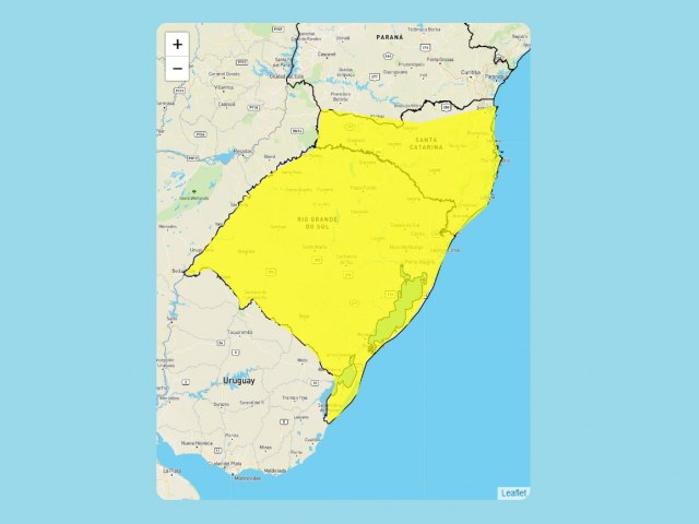 INMET publica alerta de perigo potencial de tempestade entre sbado (27) e domingo (28) 