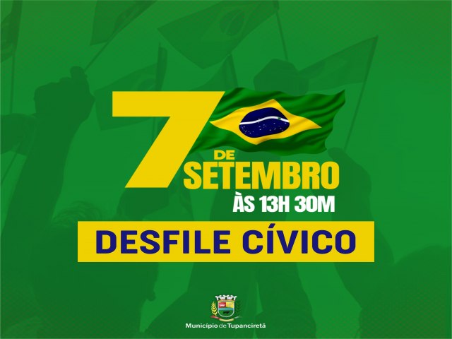 Prefeitura divulga ordem oficial do Desfile de 7 de Setembro