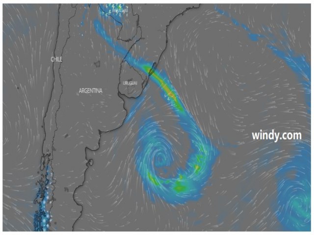 Chuva no domingo (09), indica a previso 