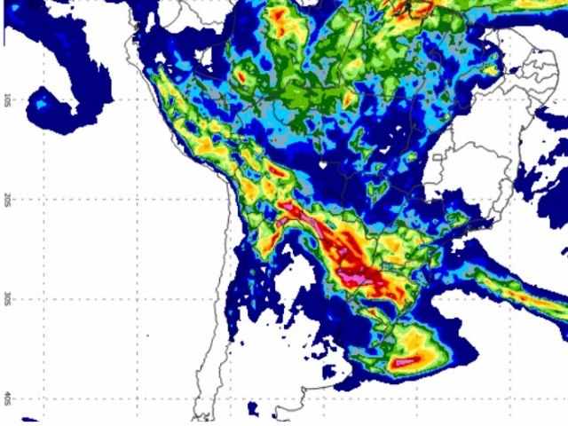 Modelo meteorolgico indica aumento das chuvas no centro-oeste gacho no incio de fevereiro