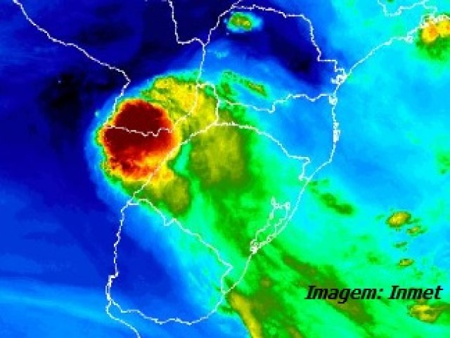 Alerta de tempestade para o Rio Grande do Sul segue at a manh de sexta, 31