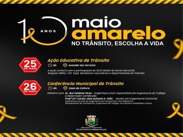 Campanha para conscientizao no trnsito tem dois eventos na prxima semana