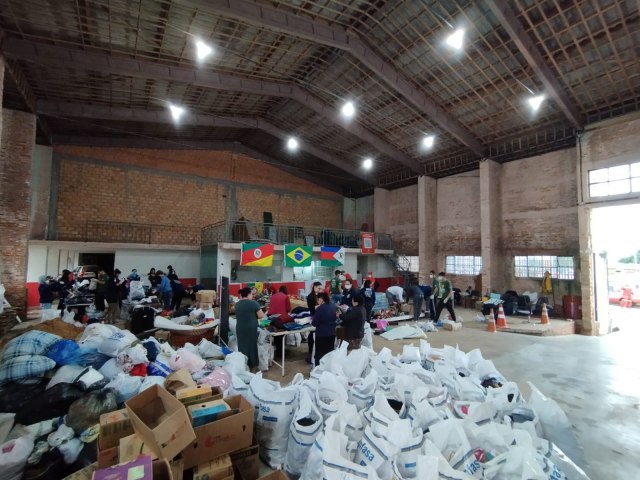 Bombeiros Voluntrios recebem doaes para famlias atingidas por ciclone at sbado, 09 