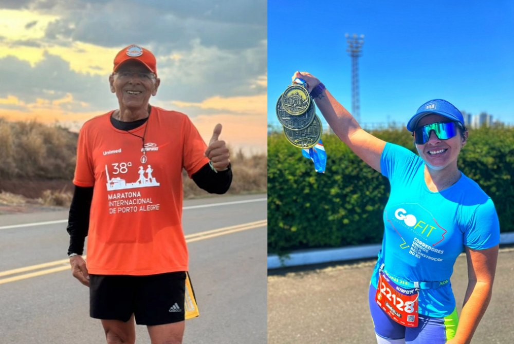 Pai e filha de Tupanciret� participam da Maratona Internacional de Buenos Aires 2025