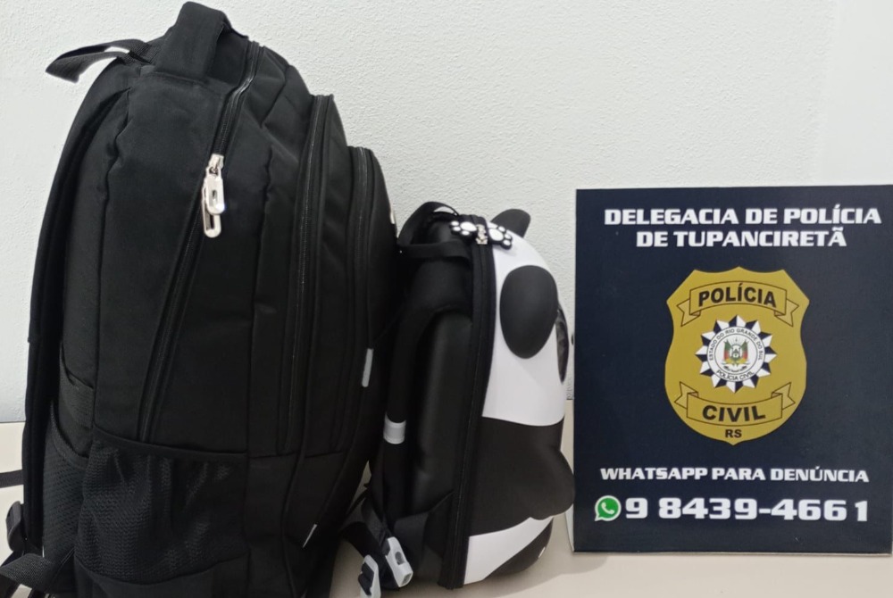 Pol�cia Civil recupera mochila extraviada em aeroporto de Passo Fundo no interior de Tupanciret�