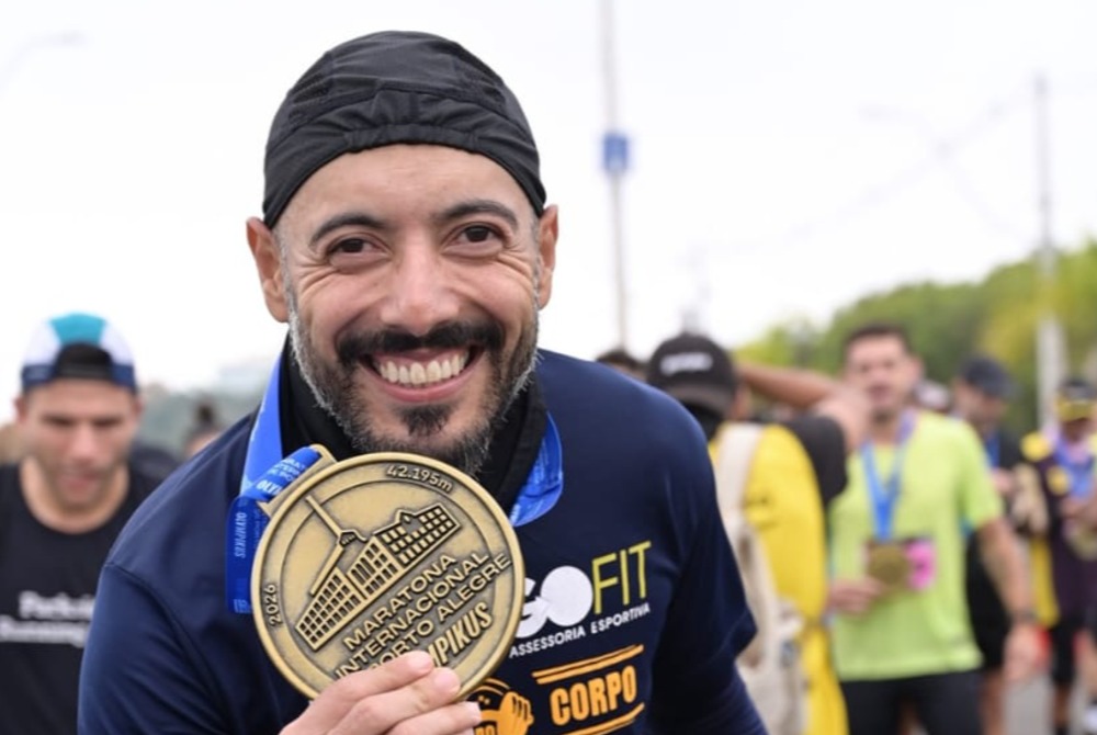 'Homem maratona': Douglas Padilha completa mais um desafio em Porto Alegre 'Homem maratona': Douglas Padilha completa mais um desafio em Porto Alegre