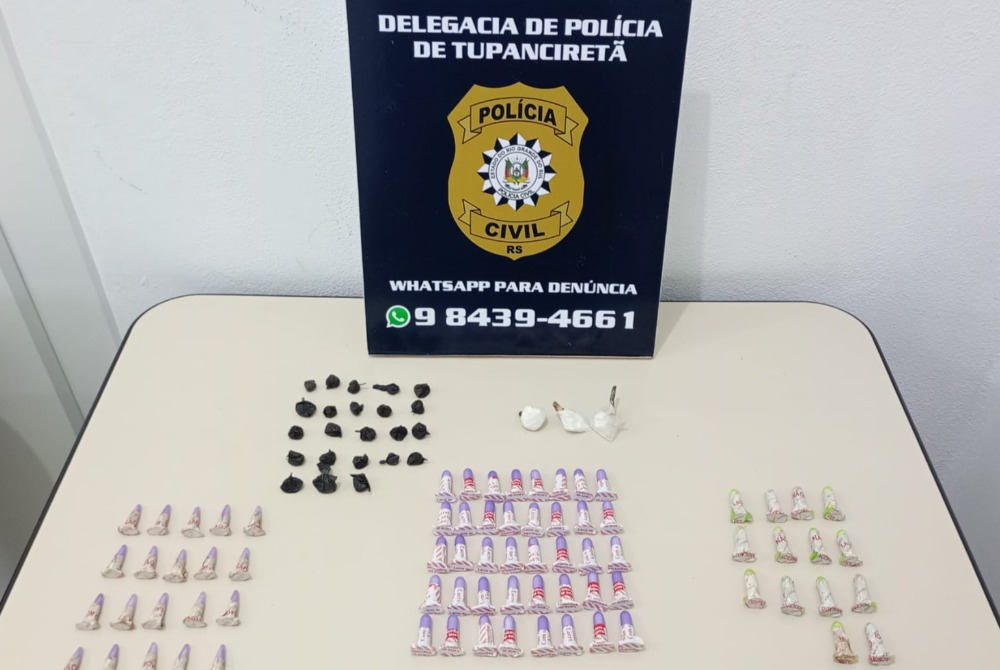 Dupla � presa por tr�fico de drogas no Bairro Medeiros