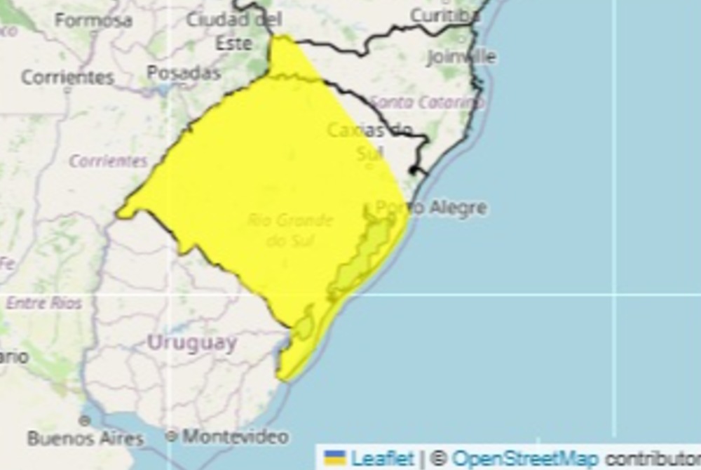 INMET divulga aviso de instabilidade para munic�pios da regi�o