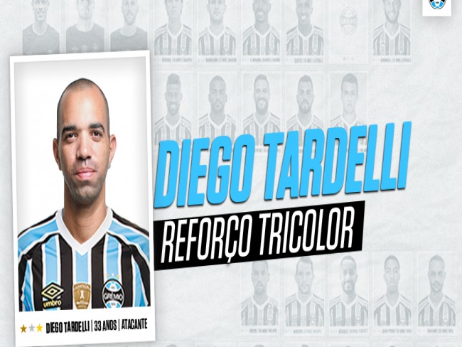 Grêmio oficializa contração de Diego Tardelli