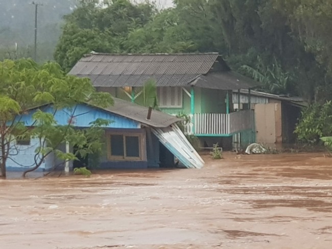 Famlias de Parob atingidas pela chuva so abrigadas, mais de 120 famlias saram de casa