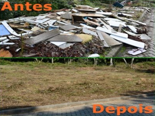 Quantidade de lixo jogada em terrenos baldios preocupa a Administrao Municipal de Taquara