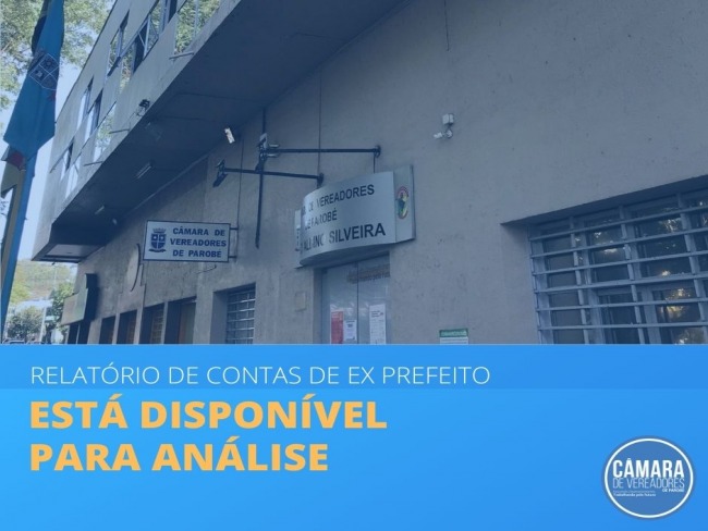 Processo de contas do governo, Cláudio Silva e Irton Feller, estão disponíveis para análise 