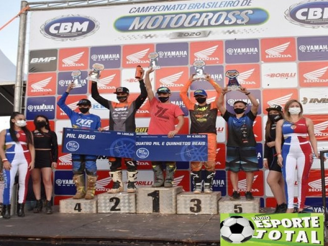 Piloto parobeense conquista etapa do Brasileiro de Motocross