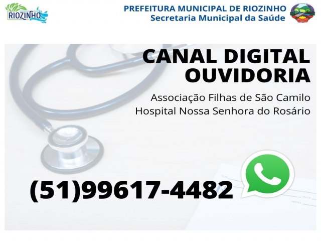 Implantado Canal Digital para Ouvidoria do Hospital de Riozinho 
