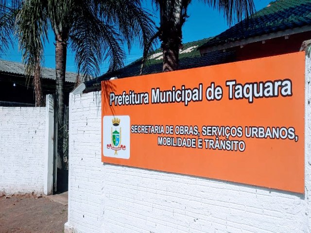 Secretaria de Obras, Servios Urbanos, Mobilidade e Trnsito de Taquara atende em novo endereo