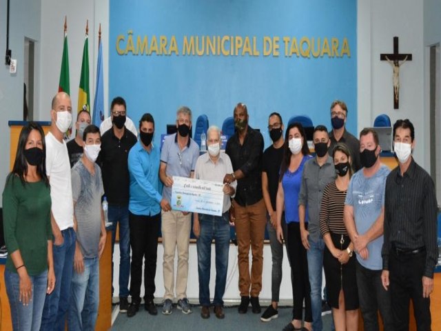 Cmara de Taquara realiza repasse de R$ 160 mil  Prefeitura