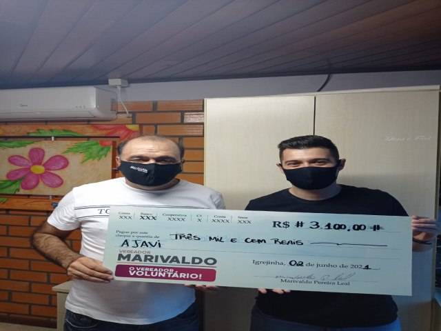 Vereador Marivaldo doa salário para campanha Corrente de Solidariedade por Igrejinha