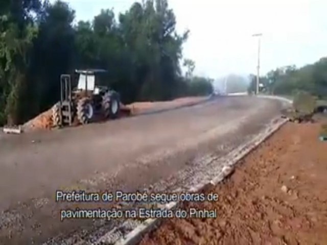 Prefeitura de Parob segue com obras na Estrada Santa Cristina do Pinhal