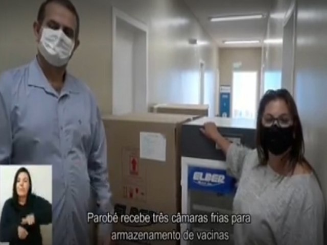Parob recebe trs cmaras frias para conservar vacinas  