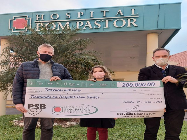 Vereador Dirceu Linden anuncia conquista de 200 mil reais para o Hospital Bom Pastor