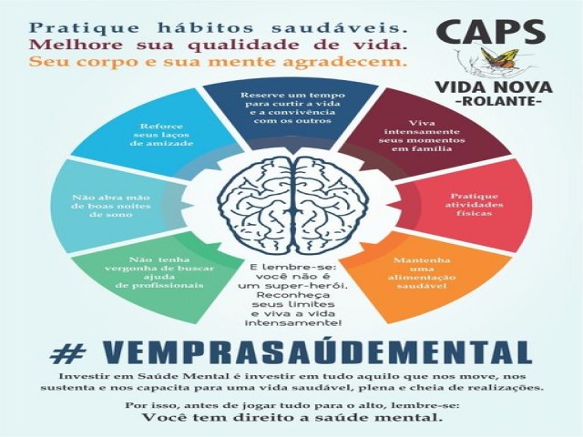 CAPS de Rolante realiza Projeto - Sua saúde mental importa