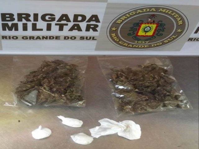 Brigada Militar de Trs Coroas prende por trfico de drogas 